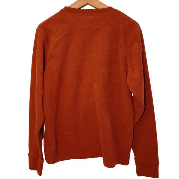 Kavu Men's Size Medium Burnt Orange Long Sleeve Pullover Sweater Sweatshirt Fall - Picture 2 of 10
